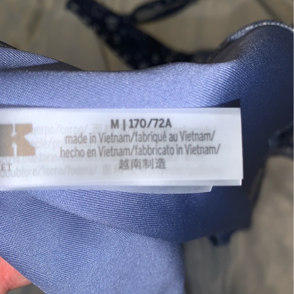 Victoria’s Secret pink Midnight Navy Blue bandanna Paisley Bikini Set medium - Picture 5 of 6